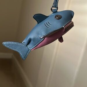 EUC Coach Shark Coin Case Charm **FREE SHIPPING**